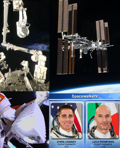 calendar feature - ISS EVA July 2013